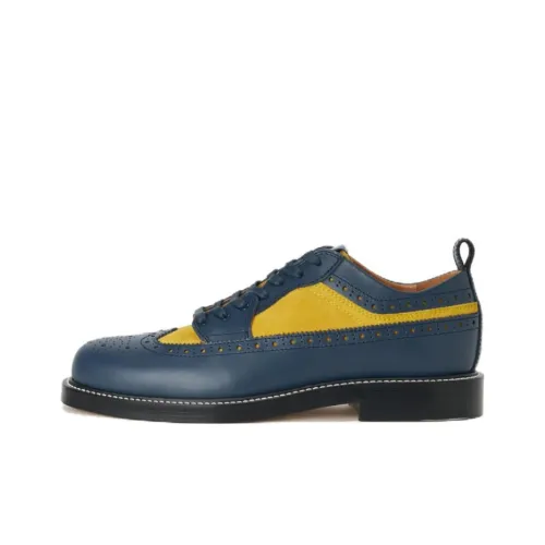 Hender Scheme Мужская повседневная обувь Low Top Синий/Желтый Мужская
