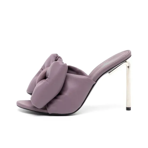 Off Белый Allen Стильный Сандалы 10 см Женские Темно-фиолетовый