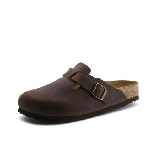Биркенсток Бостон EVA противоскользящие массажные домашние тапочки унисекс коричневые стандартные