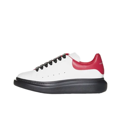Alexander McQueen Oversized Sneaker Low Топ Кроссовки для скейтбординга Мужской Черный Белый