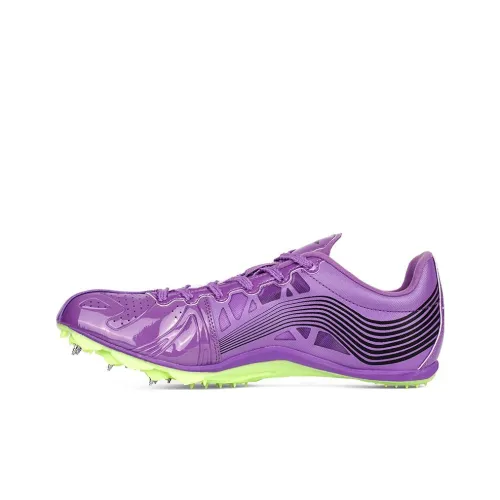LiNing Shock Absorbers Slip-Resistant Abrasion-Resistant Low-Top Беговые кроссовки Унисекс Фиолетовый