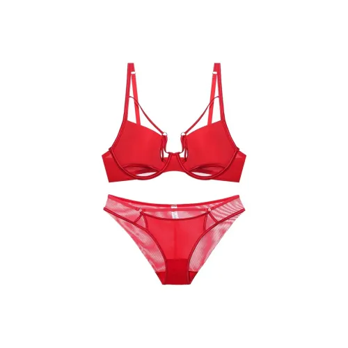 DXTOXS Комплект нижнего белья для женщин красный