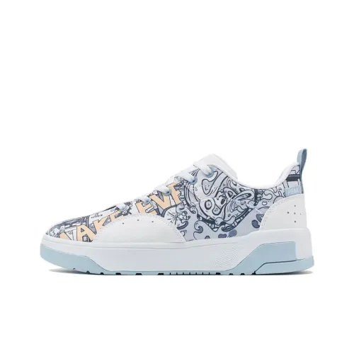 PEAK Креативный Factory Аbrasion Resistant Дышащий Низкий Топ Скейтборд Кроссовки Мужской Baymax Средне-Серый