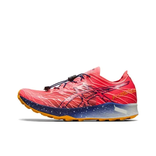 Asics Fujispeed Low Топ Беговые кроссовки Женские Красный синий