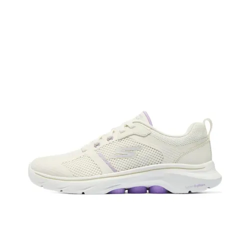 Skechers GO WALK 7 Low Топ Повседневные Беговые Кроссовки Женские Бежевые