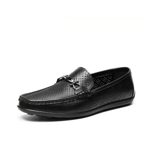 AOKANG Мужская повседневная обувь, низкий топ, черный, мужской