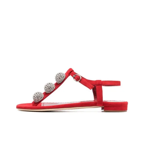 MANOLO BLAHNIK One Ремешок Сандалии Женские Красные