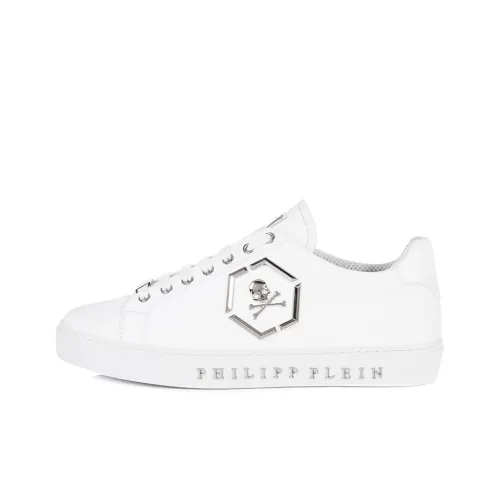 PHILIPP PLEIN Низкий топ Стильный Скейтбординг Мужской Белый