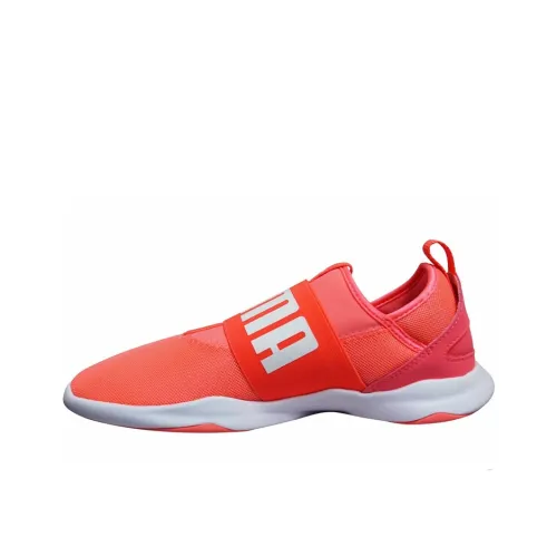 PUMA Амортизация Износостойкий Низкий Топ Повседневные Беговые Кроссовки Унисекс Оранжевый Белый