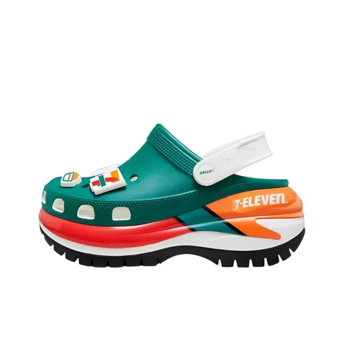 7 ELEVEN x Crocs Сабо Унисекс Зеленый Красный Оранжевый