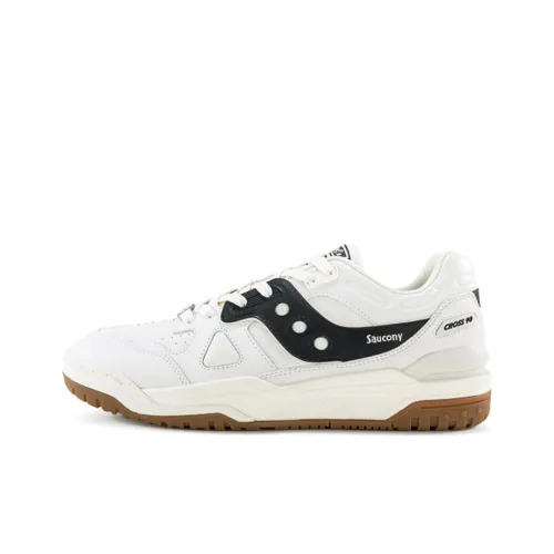 Saucony Cross 90 Slip-Resistant Abrasion-Resistant Low-Top Skateboard Shoes Unisex Beige Black