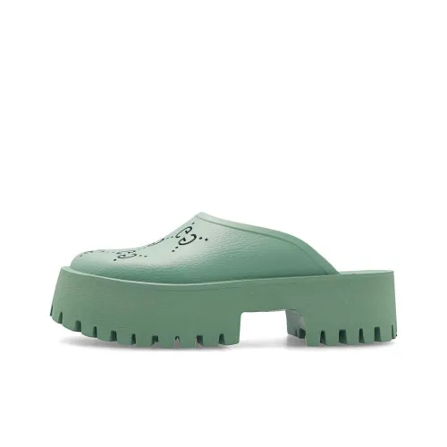 GUCCI Домашние тапочки Женские Зеленый