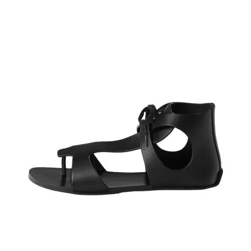 HERMES Galates One Ремешок Сандалии Женские Черные