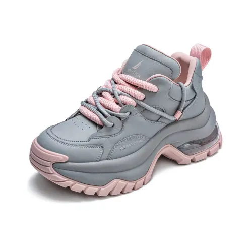 NAUTICA Износостойкий Легкий Увеличивающий Высоту Низкий Топ Кроссовки с Толстой Подошвой 6 см Женские