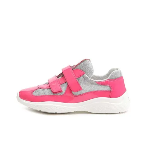 PRADA Низкий топ Повседневная обувь Женская Розовая