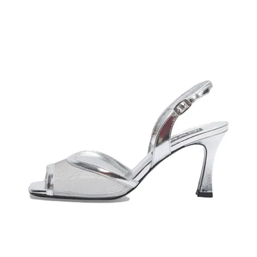 Carel One Ремешок Сандалии 7 см Женские Серебряные