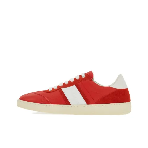 Ferragamo Низкий Топ Стильный Скейтбординг Мужской Красный Белый