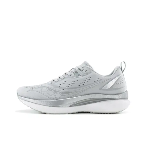 Saucony Tide Shock Absorbers Slip-resistant Abrasion-resistant Low-top Casual Running Shoes Unisex Gray Сaucony Прилив Shock Absorbers Противоскользящий Устойчивый к истиранию Низкий Топ Повседневные Беговые кроссовки Унисекс Серый