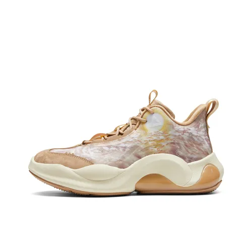 PEAK Slip-resistant Abrasion-resistant Low Top Спортивная повседневная обувь Унисекс Грязь и Песочный Желтый