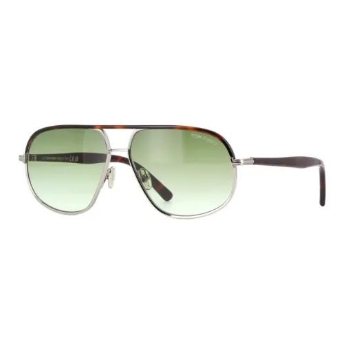 TOM FORD Металл Aviator Солнцезащитные очки Унисекс Tortoiseshell