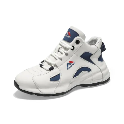 KOLUMB Износостойкий MID Топ Casual 5,5 см Мужской Белый Синий