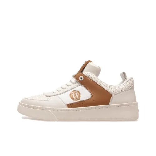 BALLY Скейтборд Кроссовки Низкие Коричневый/Белый Женские