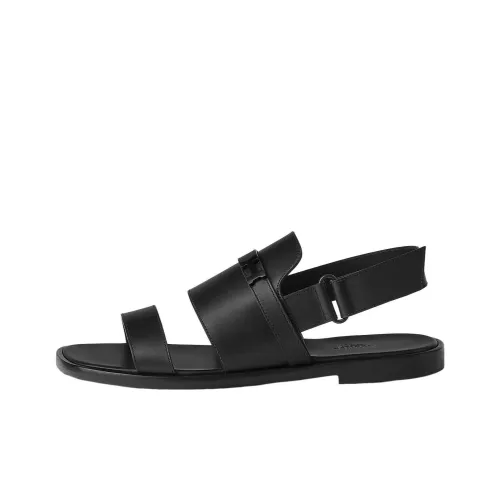 HERMES One Ремень Сандалии Мужские Черные