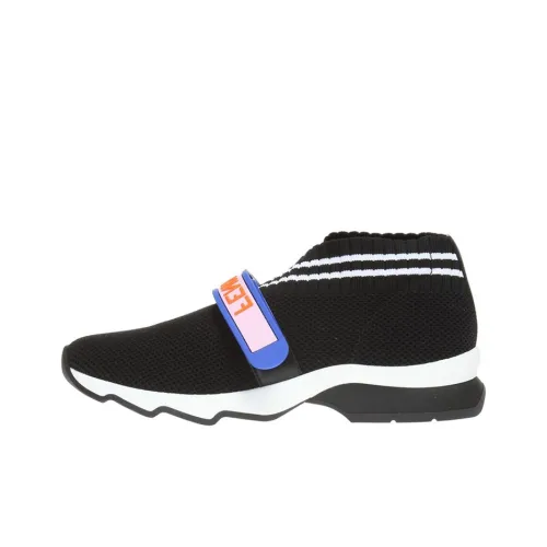 FENDI MID Топ Спортивная Повседневная Обувь Женская Черная