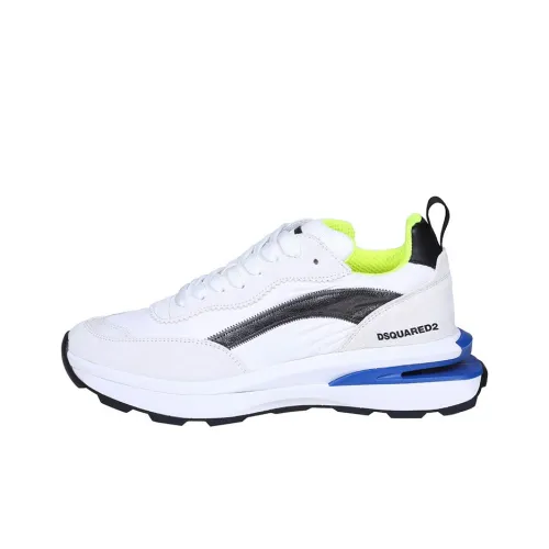 DSQUARED 2 Slash Low Топ Повседневная обувь Мужская Белая