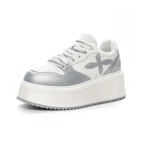 ROUBINI Низкие кроссовки для скейтбординга Женские Белые