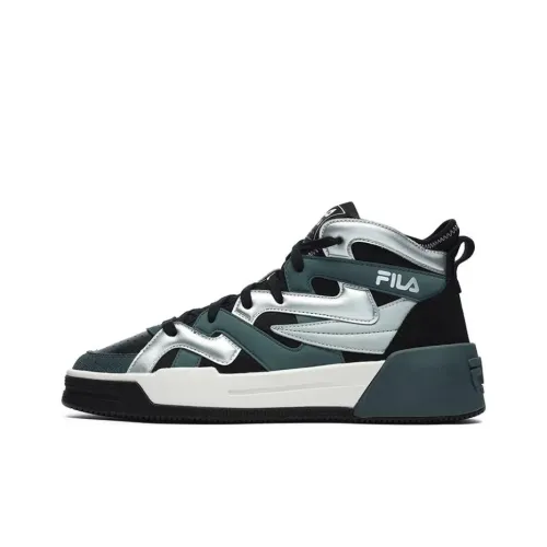 FILA Salto Устойчивые к истиранию Низкие Кроссовки для скейтбординга Мужские Черные