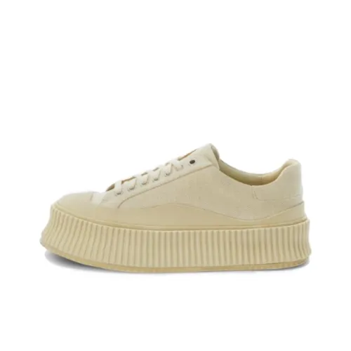JIL SANDER Low-Top Canvas Shoes Umber Women's