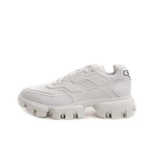 PRADA Низкий топ Повседневная обувь Мужская Белая