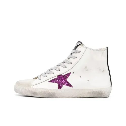 Golden Goose Francy Стильные Скейтбординги Женские Белые Фиолетовые