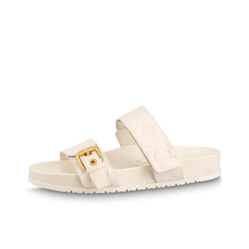 LOUIS VUITTON Bom Dia Слипоны Женские Белые