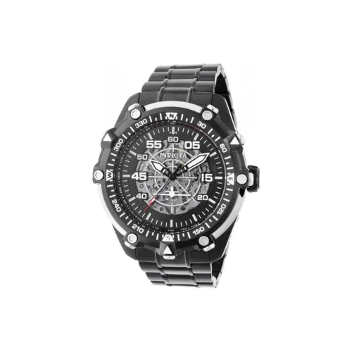 INVICTA Автоматические механические мужские часы, 52 мм, черный