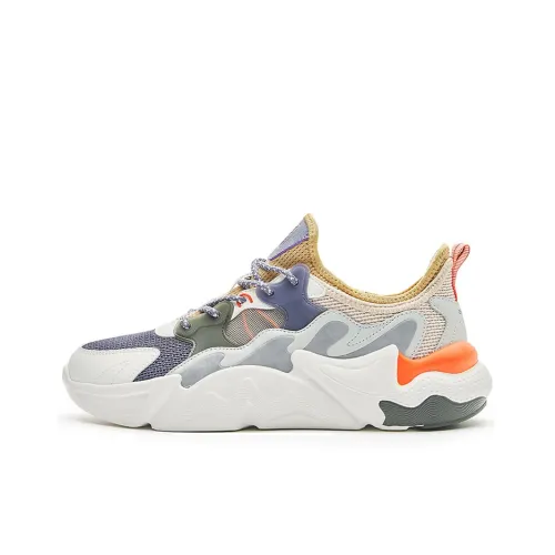 Erke Подкладка The Wind Амортизация Износостойкий Низкий Топ Спортивная Повседневная Обувь Мужская Микрокристаллический Белый