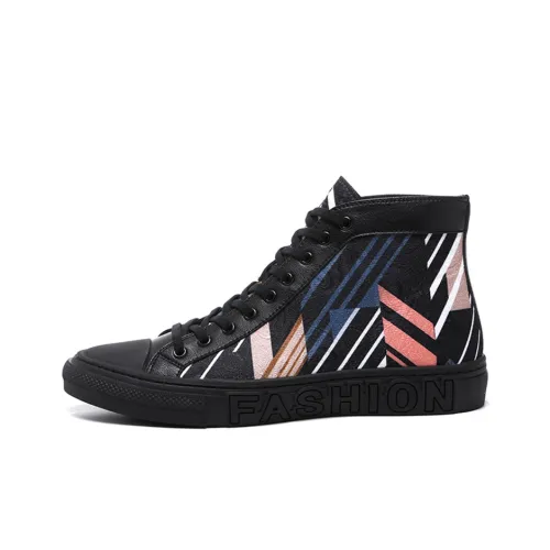 YEDANI High-Top Canvas Shoes Мужские Черные