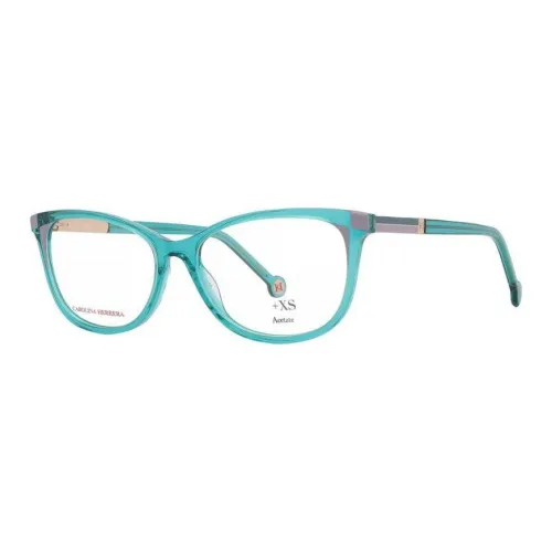 CarolinaHerrera Ацетатные овалные оправы для очков женские зеленые