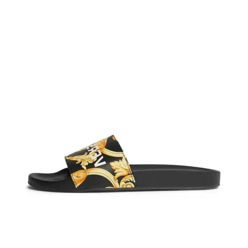 VERSACE Антибактериальные Слипоны Мужские Черные Желтые