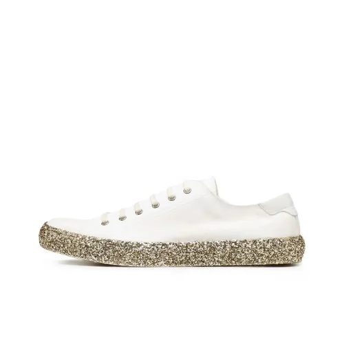 SAINT LAURENT Низкий топ стильный для скейтбординга мужской белый