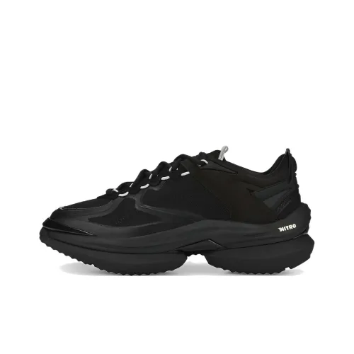 PUMA Slip-resistant Abrasion-resistant Low-top Беговые кроссовки Мужские Черные