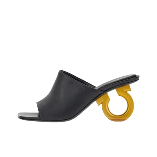 Ferragamo Шлепанцы Женские Черные