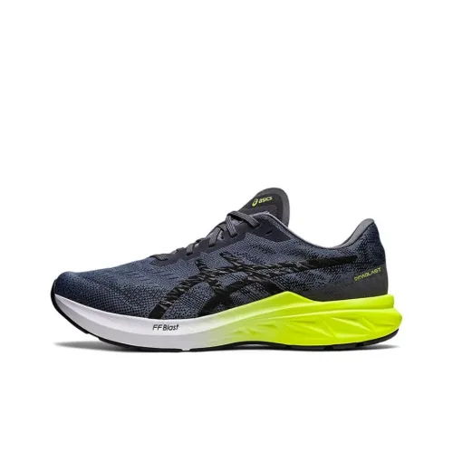 ASICS Dynablast 3 Амортизация Устойчивый к истиранию Дышащий Легкий Низкий Топ Беговые кроссовки Мужские Черный Желтый