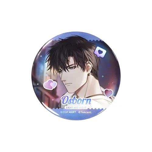 POP MART Свет и ночь Железные значки