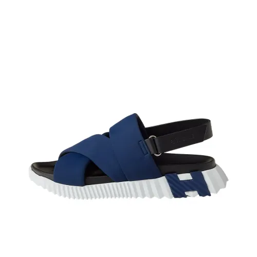 HERMES Электрический Пляжные сандалии Мужской Синий