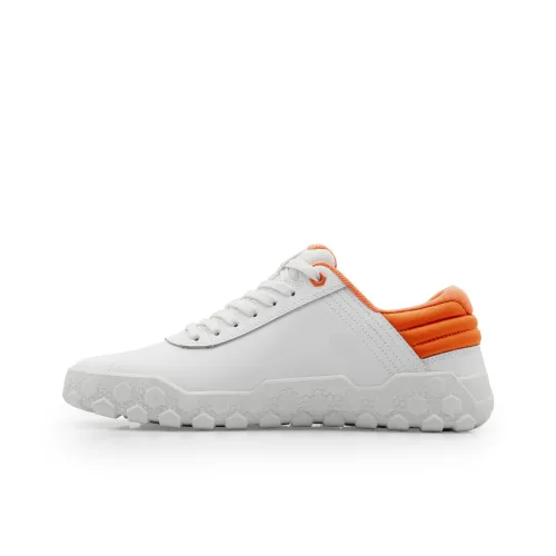 CAT Shock Absorbers Slip-Resistant Abrasion-Resistant Low Top Streetwear Unisex White Orange CAT Шокабсорберы Противоскользящие Устойчивые к истиранию Низкий Топ Уличная Обувь Унисекс Белый Оранжевый