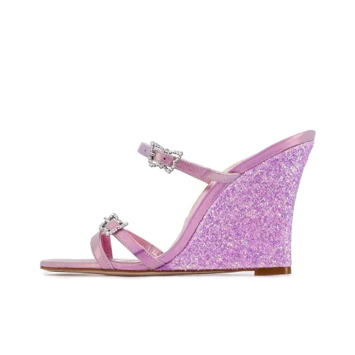 SOPHIA WEBSTER Шлепанцы 9 см Женские Фиолетовые