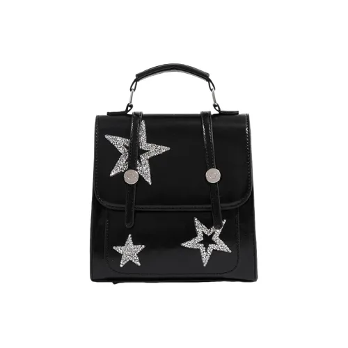 Carksky ПУ (полиуретан) Carry Рюкзак Женский Серебряный Черный