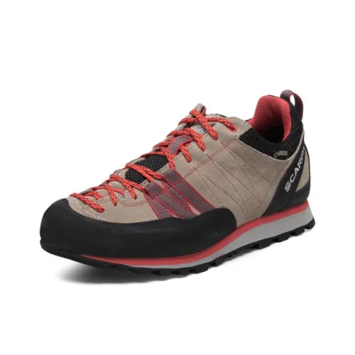 SCARPA CRUX GTX Амортизация Износостойкий Низкий Топ Походная обувь Женская Серый Красный